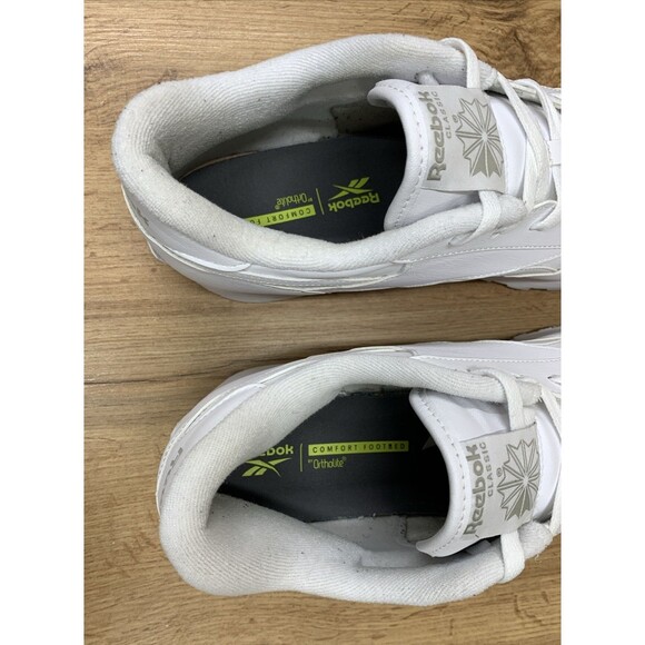 Reebok Classic Leather White Sneakers Shoes Men\'s Size 13 EU 47 Lace Up main image 11